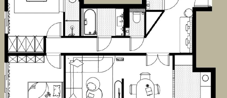 Appartement 4 pièces de 87 m² à Suresnes (92150)