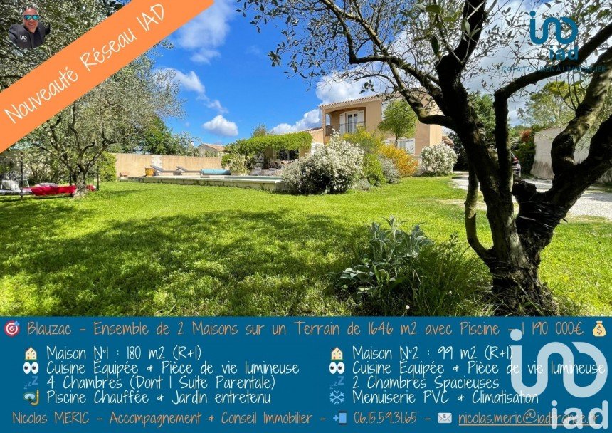 House 9 rooms of 280 m² in Blauzac (30700)