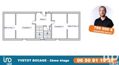 Demeure 17 pièces de 630 m² à Yvetot-Bocage (50700)