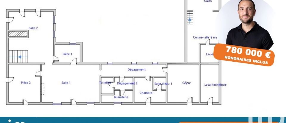 Demeure 17 pièces de 630 m² à Yvetot-Bocage (50700)