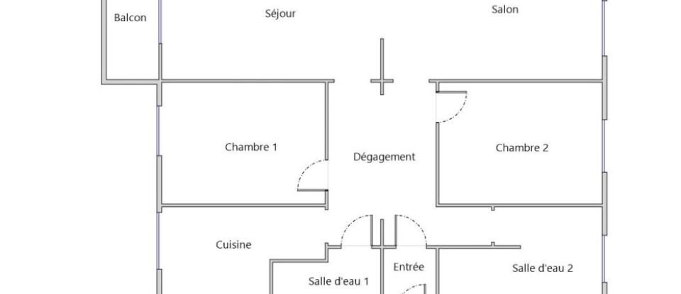 Appartement 3 pièces de 73 m² à Lyon (69002)