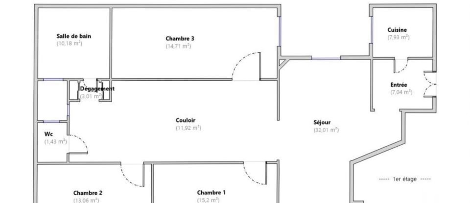 Appartement 4 pièces de 117 m² à Montpellier (34000)