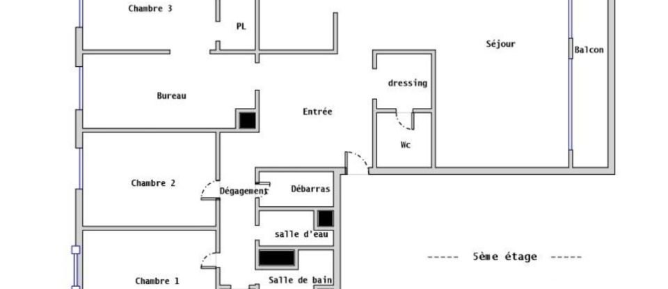 Appartement 5 pièces de 116 m² à Saint-Denis (93200)