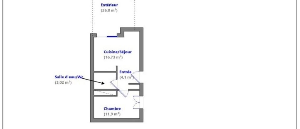 Appartement 2 pièces de 35 m² à La Grande-Motte (34280)