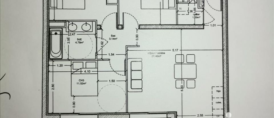 Apartment 4 rooms of 75 m² in Arès (33740)