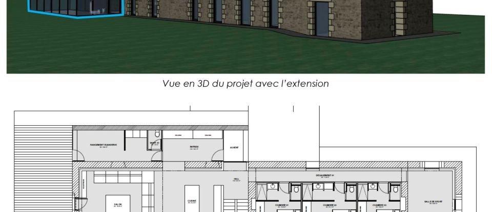 Demeure 9 pièces de 296 m² à Plélan-le-Petit (22980)