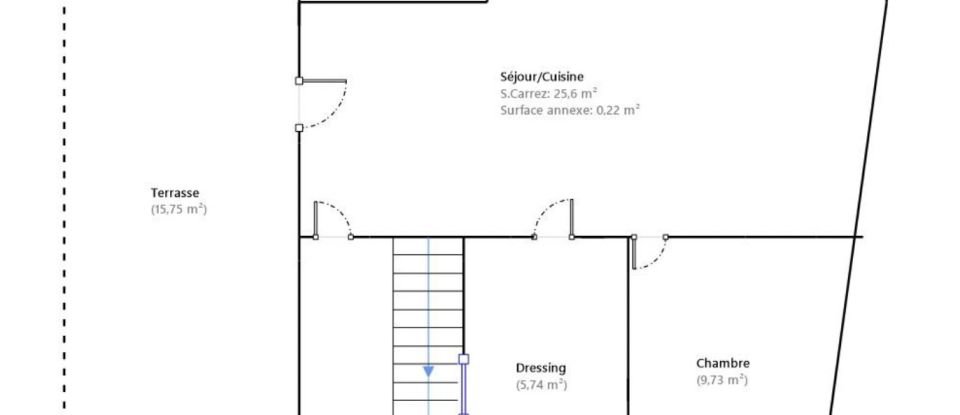 Appartement 2 pièces de 43 m² à Marseille (13005)