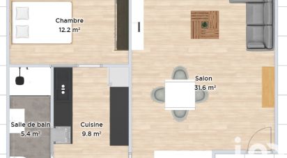 Appartement 2 pièces de 57 m² à Sainte-Foy-l'Argentière (69610)