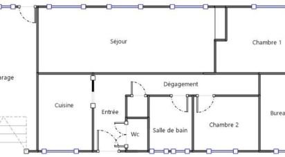 House 4 rooms of 90 m² in Daoulas (29460)