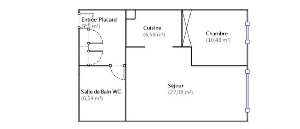 Appartement 2 pièces de 53 m² à Toulouse (31300)