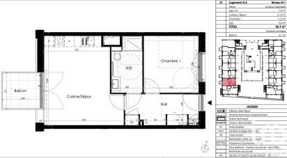 Apartment 2 rooms of 47 m² in Cesson-Sévigné (35510)