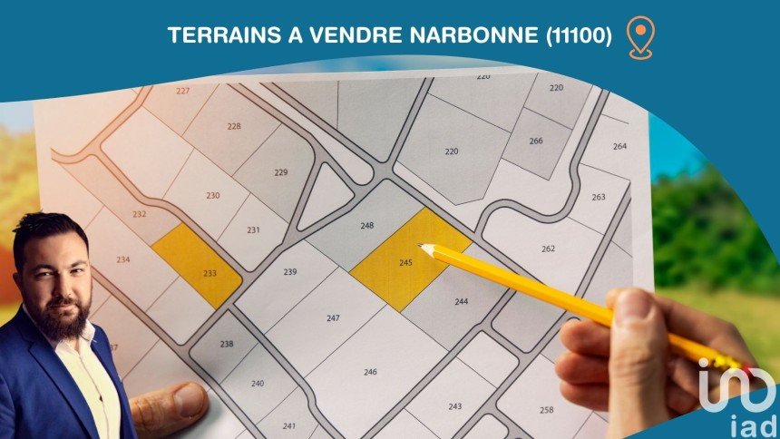 Terrain de 349 m² à Narbonne (11100)