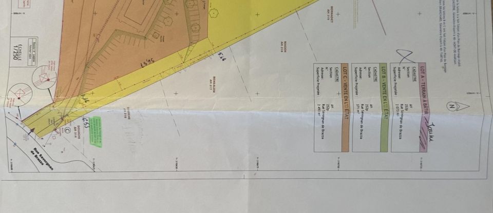 Terrain de 2 063 m² à Saint-Pierre-du-Mont (40280)