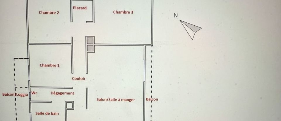 Appartement 4 pièces de 94 m² à Marseille (13002)