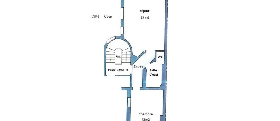 Appartement 2 pièces de 47 m² à Paris (75015)