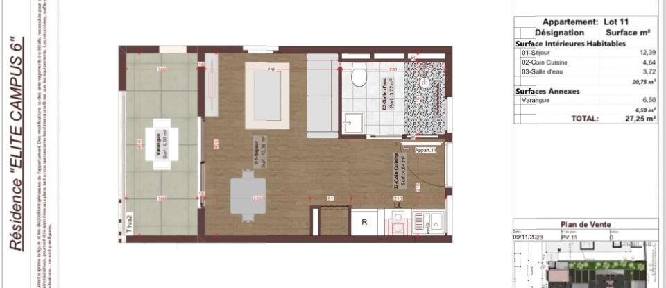 Appartement 1 pièce de 28 m² à Le Tampon (97430)