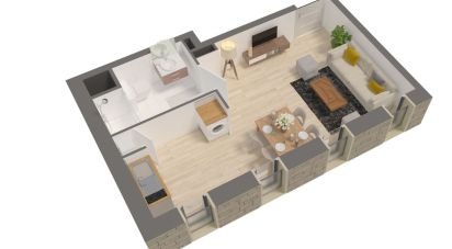 Appartement 1 pièce de 28 m² à Rennes (35000)