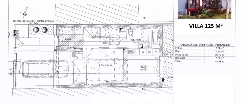 Land of 115 m² in Bagnolet (93170)