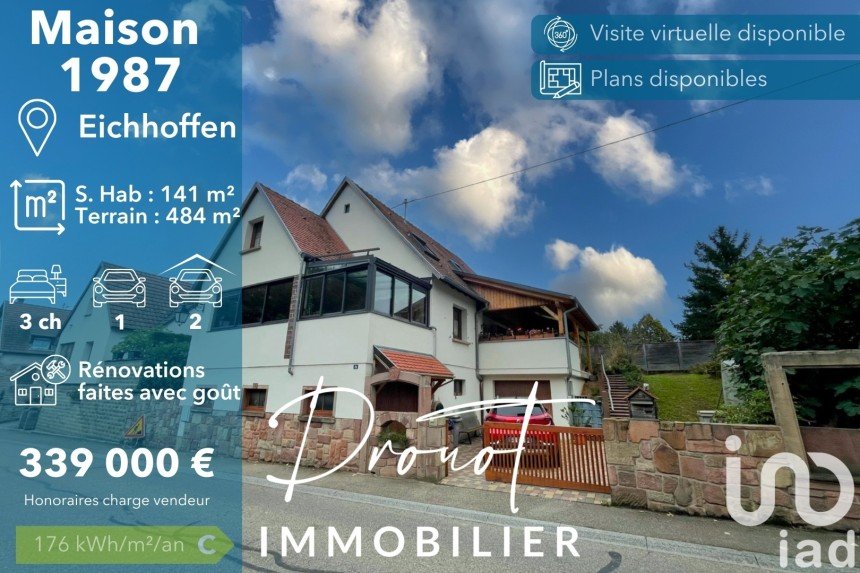 Maison 6 pièces de 141 m² à Eichhoffen (67140)