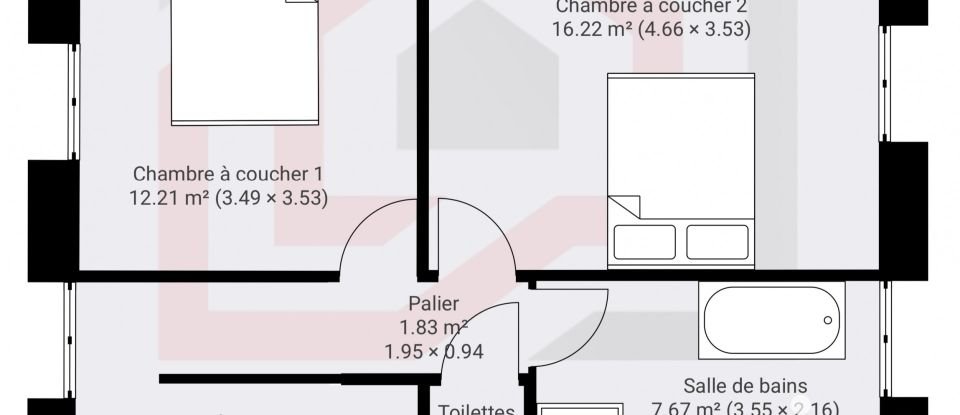 Maison 4 pièces de 90 m² à Lyon (69003)