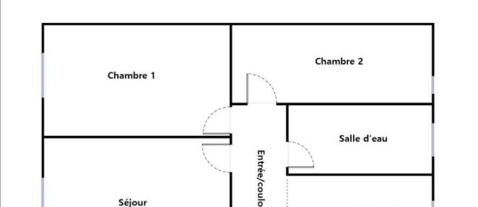 Appartement 3 pièces de 47 m² à Paris (75018)