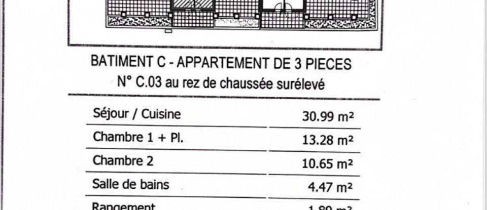 Apartment 3 rooms of 66 m² in Aix-en-Provence (13100)