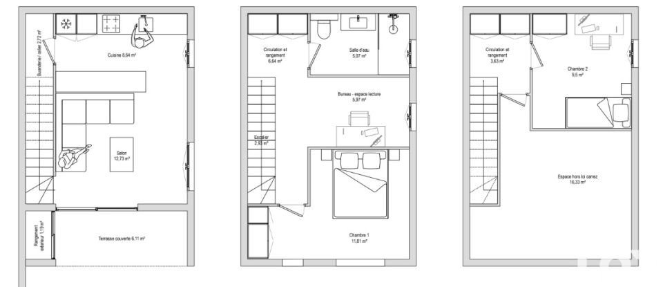 Maison 2 pièces de 33 m² à Grasse (06130)