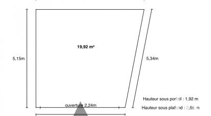 Parking of 19 m² in Cholet (49300)