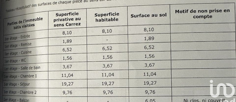 Appartement 3 pièces de 61 m² à Nogent-sur-Oise (60180)