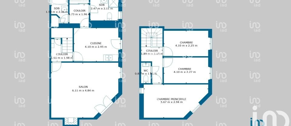 Maison de village 4 pièces de 95 m² à Le Champ-Saint-Père (85540)