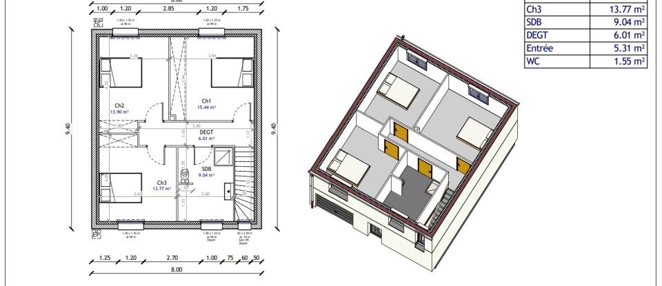 Terrain de 471 m² à Kemplich (57920)