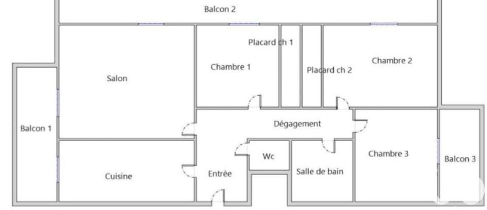 Apartment 4 rooms of 74 m² in Le Port-Marly (78560)