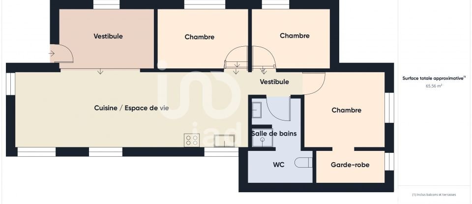 Cottage 4 rooms of 70 m² in Le Châtelet-en-Brie (77820)