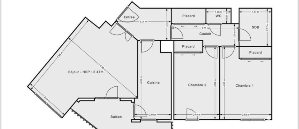 Apartment 3 rooms of 66 m² in Suresnes (92150)