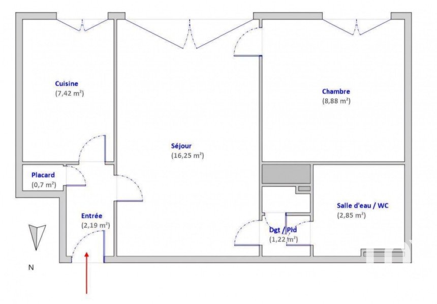 Apartment 2 rooms of 39 m² in Le Kremlin-Bicêtre (94270)