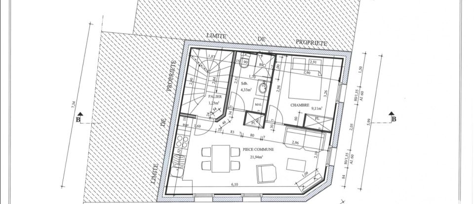 Immeuble de 110 m² à Quiberon (56170)