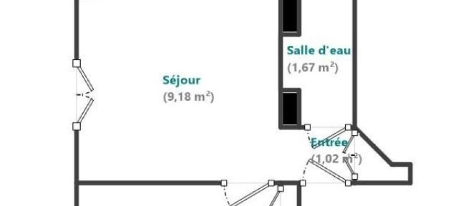 Appartement 2 pièces de 23 m² à Paris (75014)