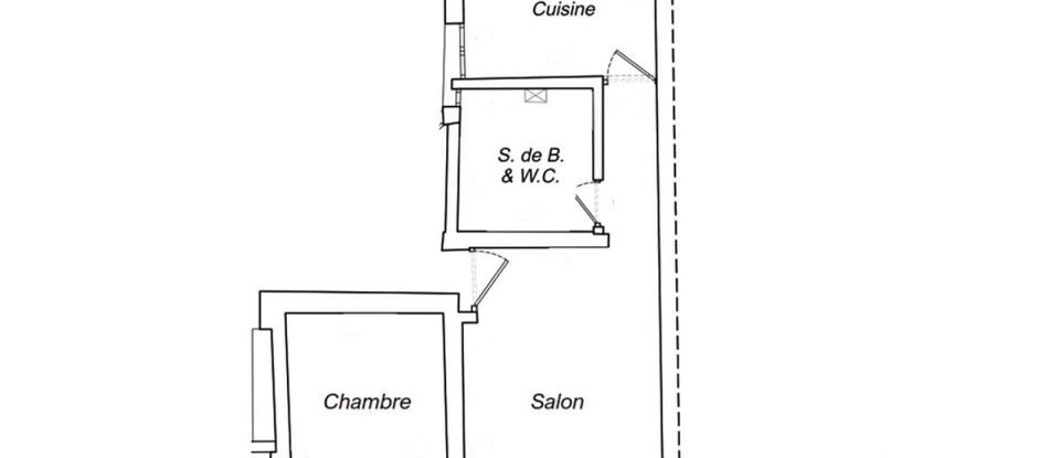 Appartement 2 pièces de 32 m² à Paris (75018)