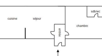 Apartment 2 rooms of 31 m² in Paris (75020)