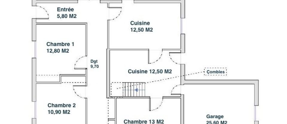 Maison traditionnelle 6 pièces de 130 m² à Pornic (44210)