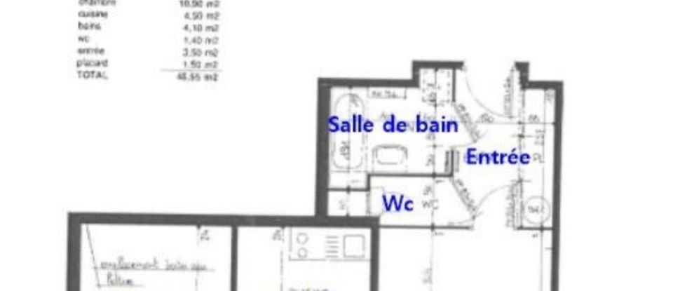 Appartement 2 pièces de 47 m² à La Roche-sur-Yon (85000)