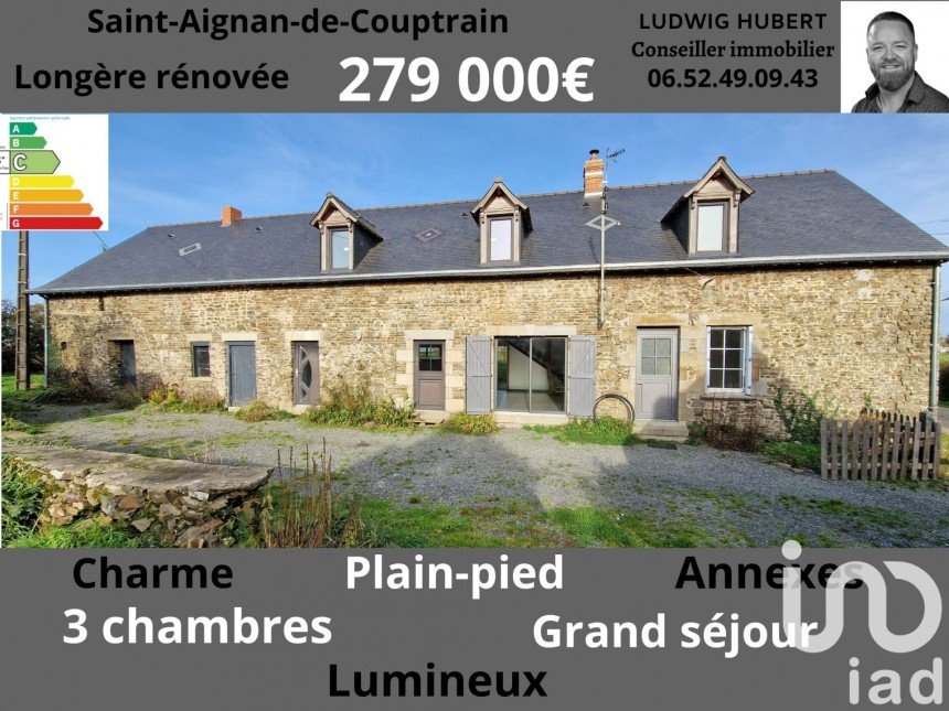 House 7 rooms of 170 m² in Couptrain (53250)