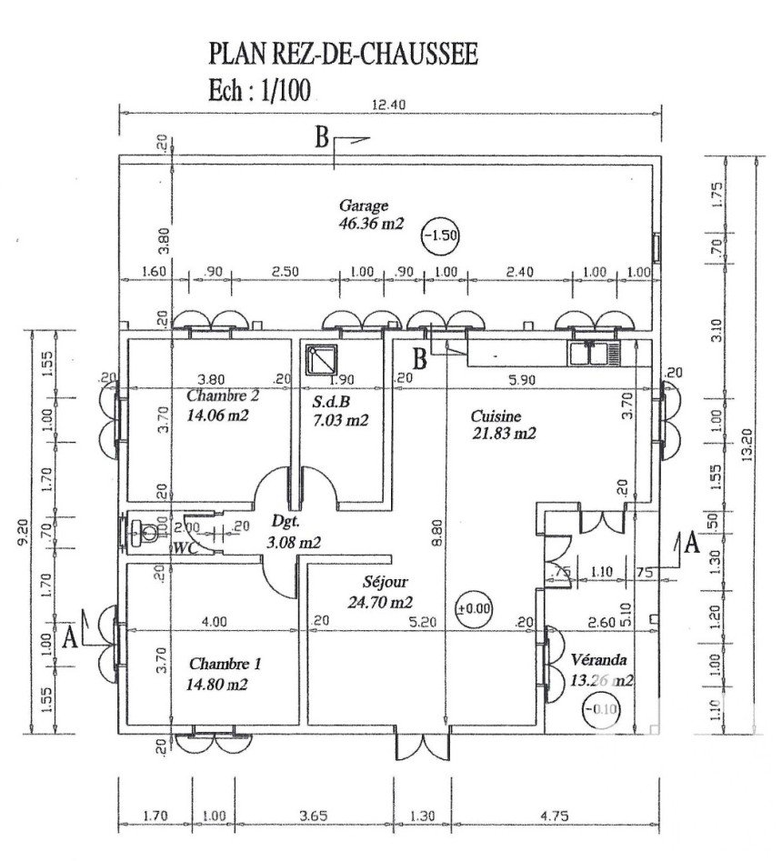 House 4 rooms of 99 m² in Saint-Benoît (97470)