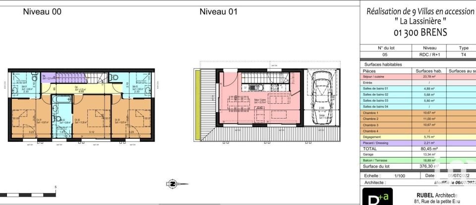 House 4 rooms of 80 m² in Brens (01300)