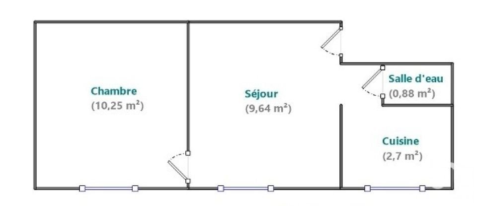 Appartement 2 pièces de 24 m² à Paris (75011)