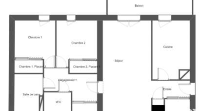 Apartment 3 rooms of 62 m² in La Rivière-Saint-Sauveur (14600)