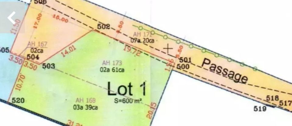 Terrain de 600 m² à Pibrac (31820)