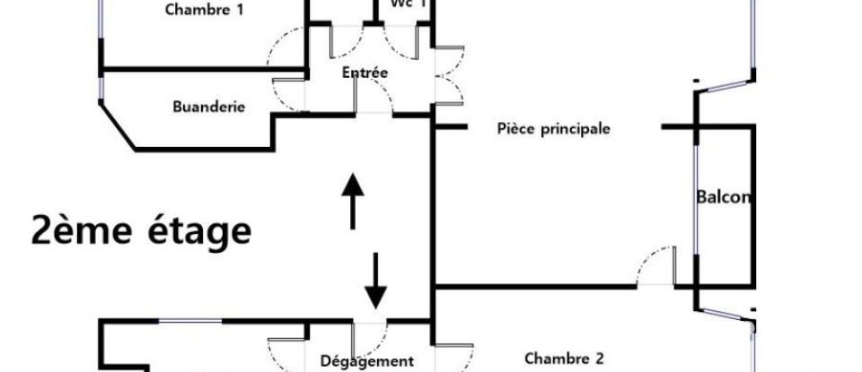 Apartment 5 rooms of 71 m² in Paris (75018)