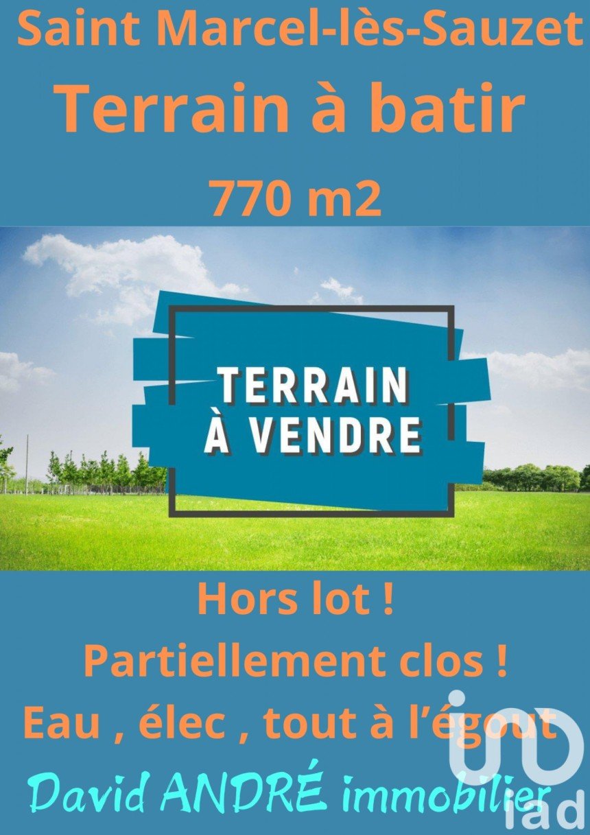 Terrain de 770 m² à Saint-Marcel-lès-Sauzet (26740)