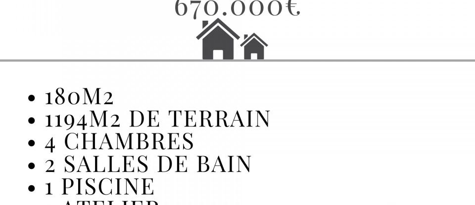 Maison traditionnelle 6 pièces de 186 m² à Bouc-Bel-Air (13320)